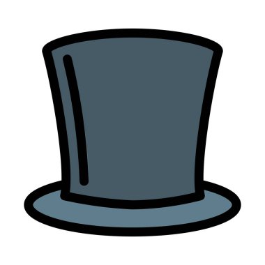 Sihirbaz uzun boylu şapka, basit simgesi
