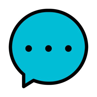 Beyaz zemin üzerine sohbet kabarcık veya balon vektör çizim