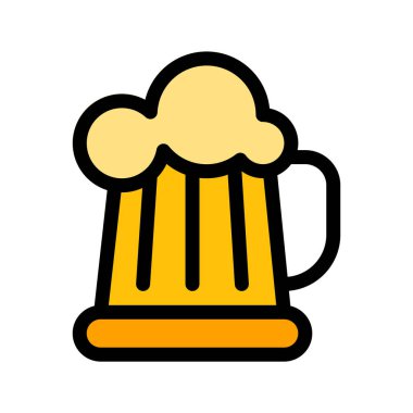 Bira kupa köpük vektör çizim ile 