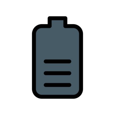 Orta pil gösterimi vektör çizim 