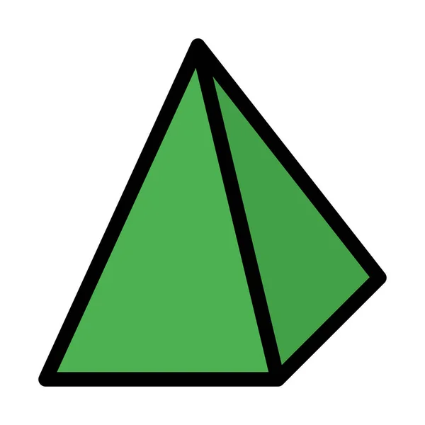 等特式金字塔形状 简单图标 — 图库矢量图片