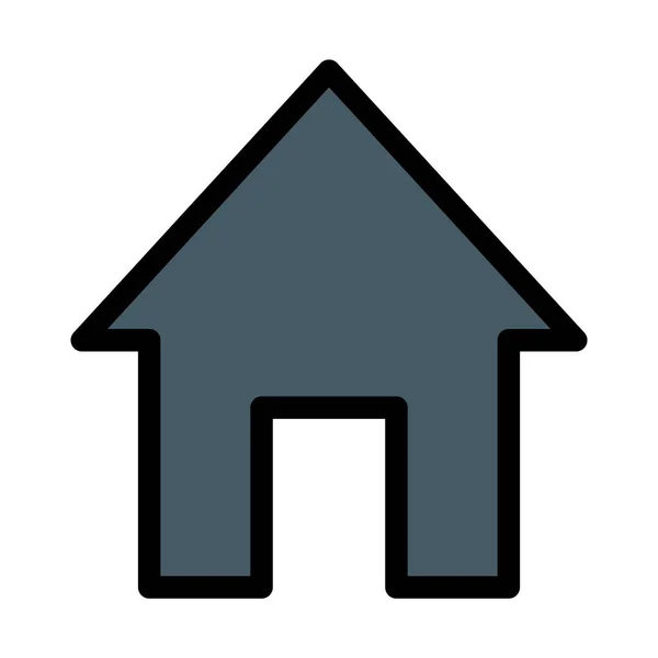 家庭或房子 简单的图标 — 图库矢量图片