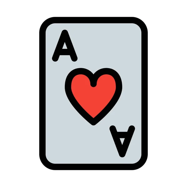 Tarjeta Del Corazón Icono Simple — Vector de stock