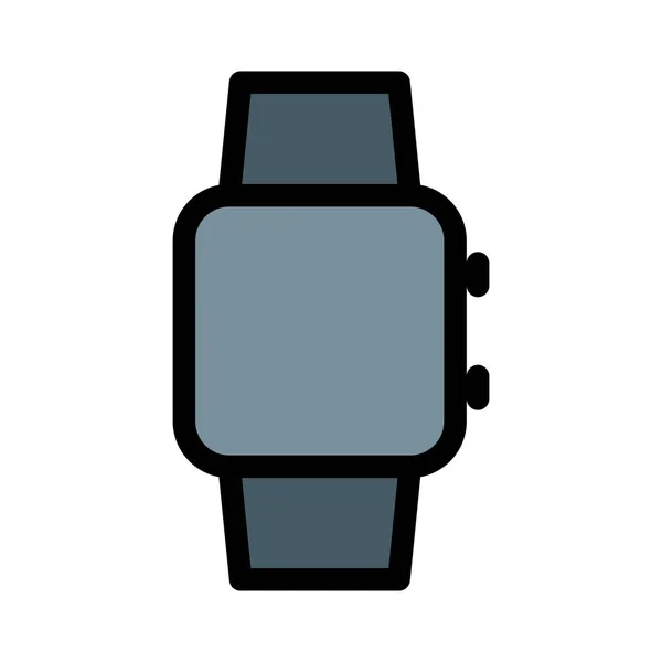 Smartwatch Cara Cuadrada Ilustración Simple Vector Abstracto — Vector de stock