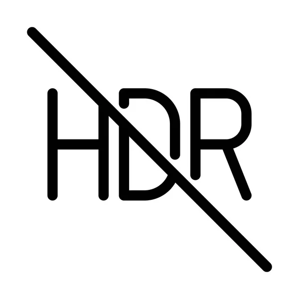 Hdr 機能をシンプルなアイコン — ストックベクタ