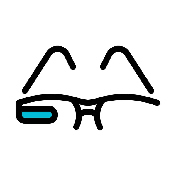 Gafas Inteligentes Futuras Ilustración Simple Vector Abstracto — Vector de stock