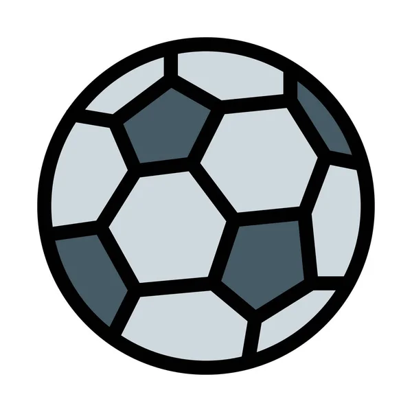 Foci Vagy Futball Egyszerű Absztrakt Vektor Illusztráció — Stock Vector