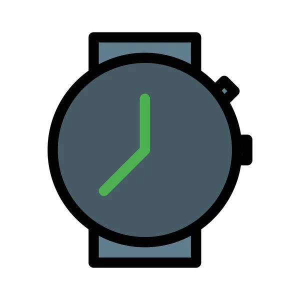 Montre Ronde Visage Illustration Vectorielle — Image vectorielle