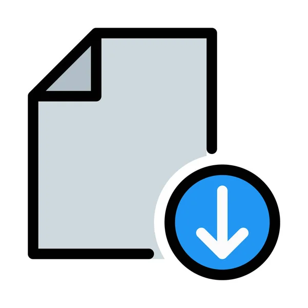下载文件格式矢量插图在白色背景 — 图库矢量图片