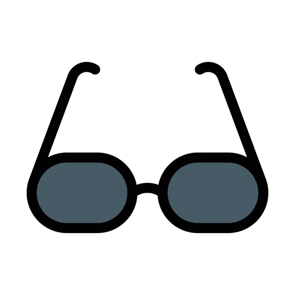 Gözlük Veya Tonları Basit Simgesi — Stok Vektör