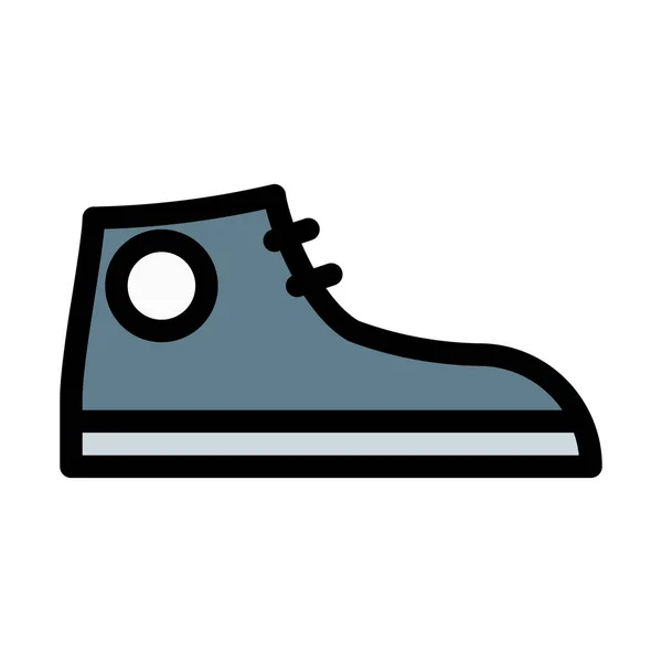 Ζευγάρι Παπούτσια Απλή Αφηρημένη Διανυσματικά Εικονογράφηση — Διανυσματικό Αρχείο