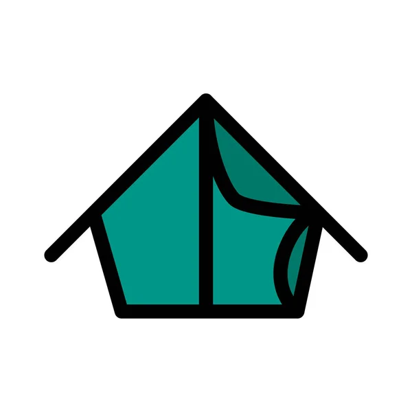 Illustration Vectorielle Tente Camp — Image vectorielle
