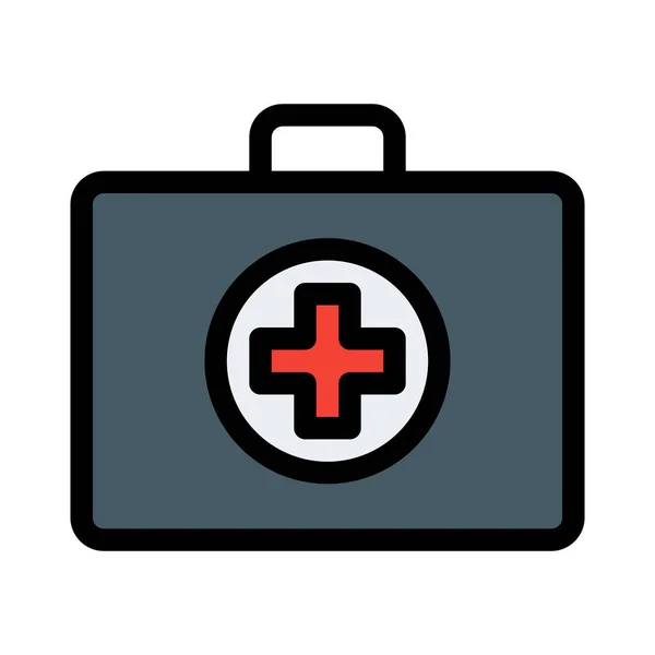 Ilustración Vector Almacenamiento Bolsa Médica — Vector de stock