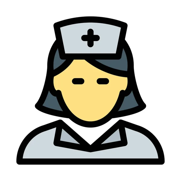 Krankenhaus Krankenschwester Vektorillustration — Stockvektor