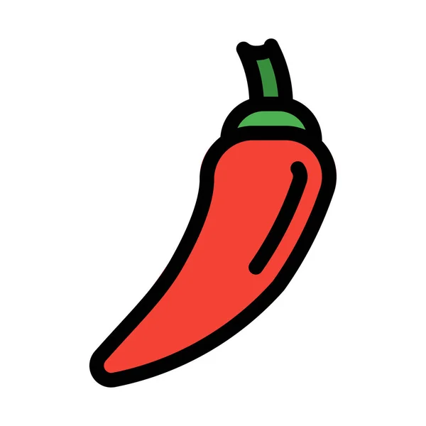 Hot Chili Peper Vectorillustratie — Stockvector