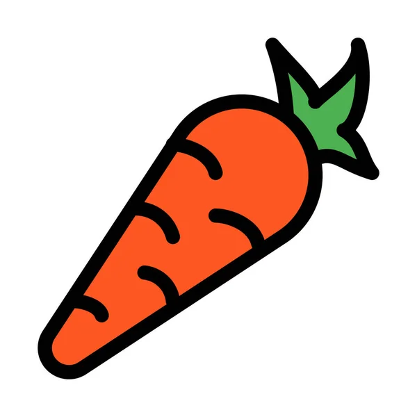 Ilustracja Wektorowa Carrot Bogate Witaminy — Wektor stockowy