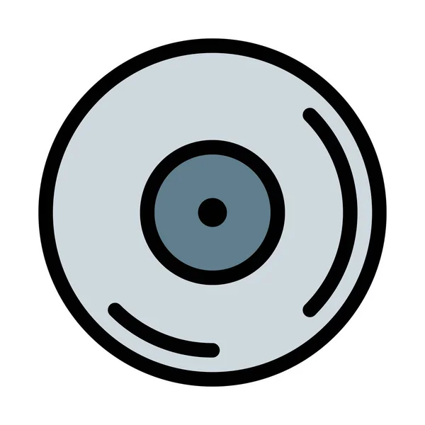 Illustrazione Vettoriale Del Compact Disc Vuoto Sfondo Bianco — Vettoriale Stock