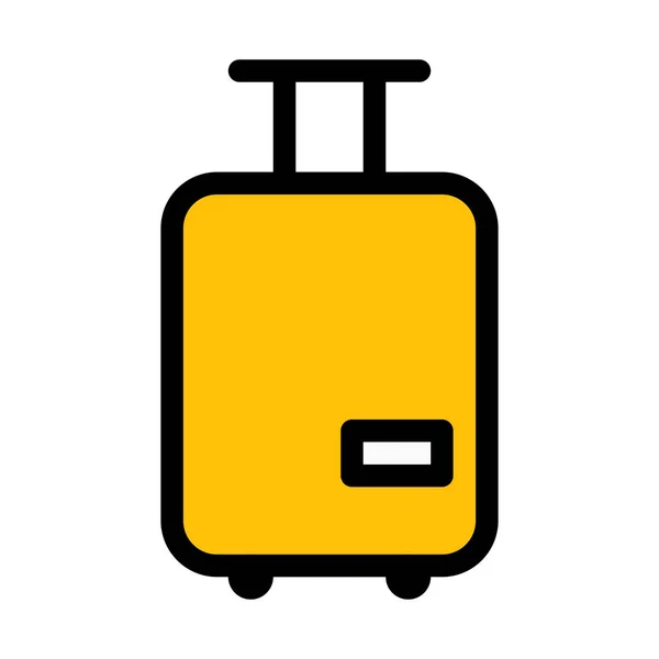 Utazási Csomag Bőrönd Vektoros Illusztráció — Stock Vector