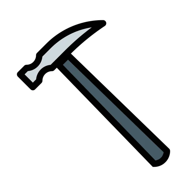 Mason Hammer Tool Simple Icon — Stock Vector