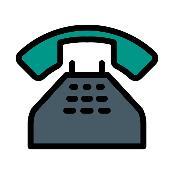 Vintage Telephone Communication Vector Illustration — Stock Vector