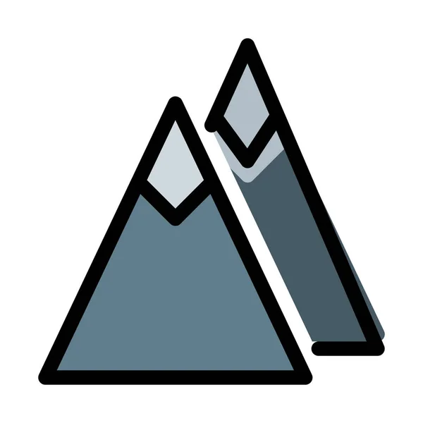 Υψηλής Υψόμετρο Βουνά Διανυσματικά Εικονογράφηση — Διανυσματικό Αρχείο