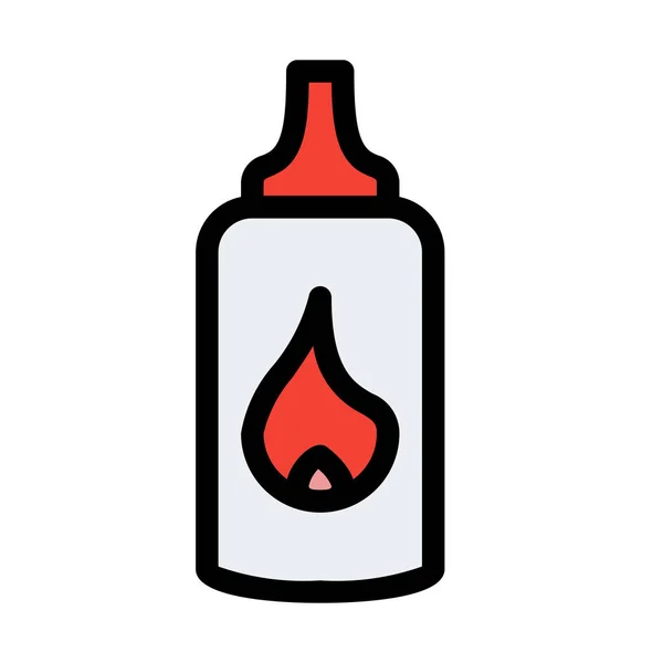 Hot Sauce Simple Icon — Stock Vector