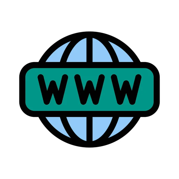 Ilustração Vetor World Wide Web — Vetor de Stock