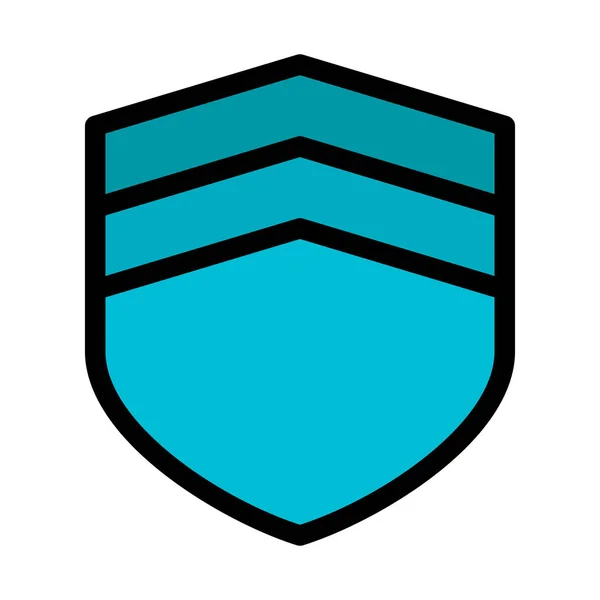 Militaire Shield Badge Vectorillustratie — Stockvector