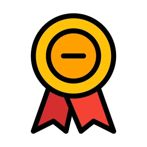 Award Badge Eenvoudige Pictogram Verwijderen — Stockvector