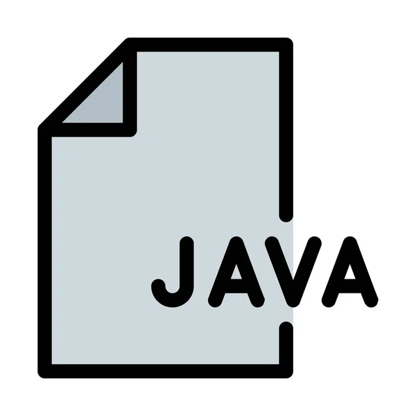 Java Language File Illustrazione Vettoriale — Vettoriale Stock