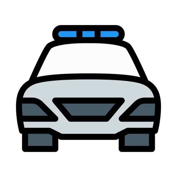 Policie Nebo Policejní Auto — Stockový vektor