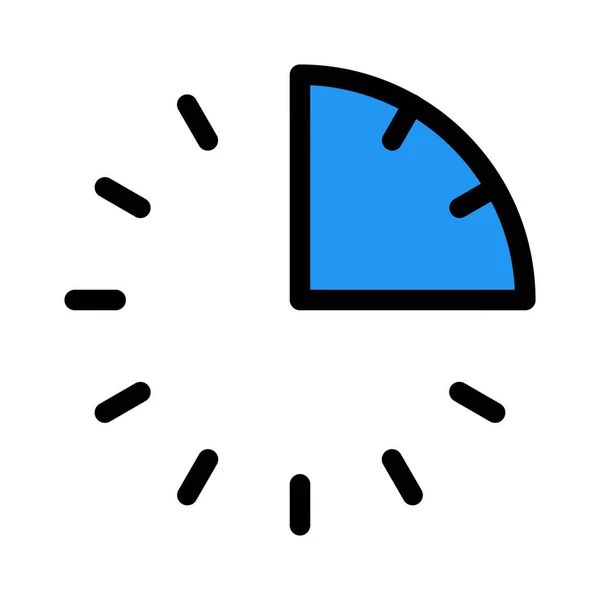 Temporizador Cuarto Hora Icono Simple — Archivo Imágenes Vectoriales