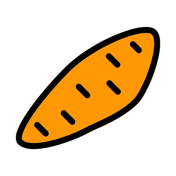 Healthy Sweet Potato Vector Illustration — Stock Vector