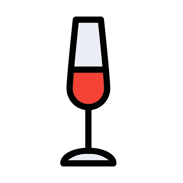 Κρασί Γυαλί Διανυσματική Απεικόνιση — Διανυσματικό Αρχείο