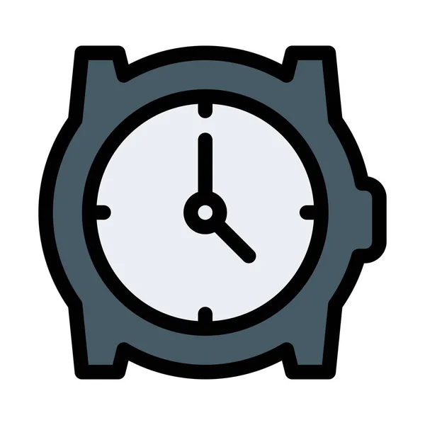 Reloj Pulsera Dial Vector Ilustración — Archivo Imágenes Vectoriales