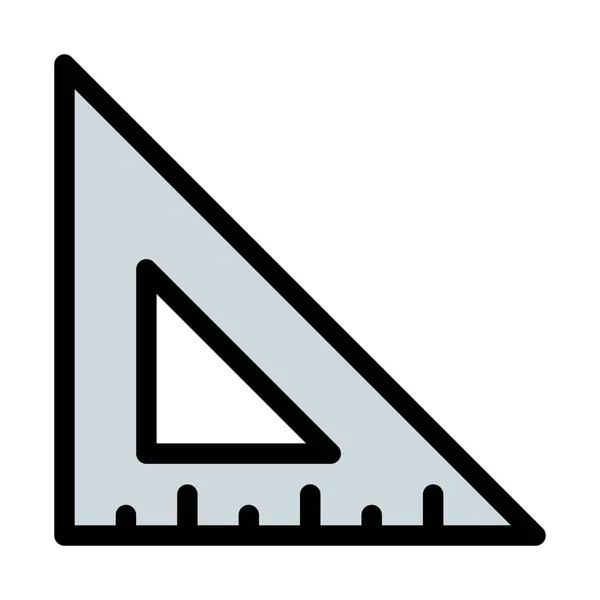 Dreieckig Eingestelltes Quadrat Vektorillustration — Stockvektor