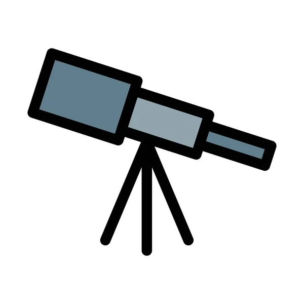 Optical Telescope Instrument Vector Illustration — Stock Vector