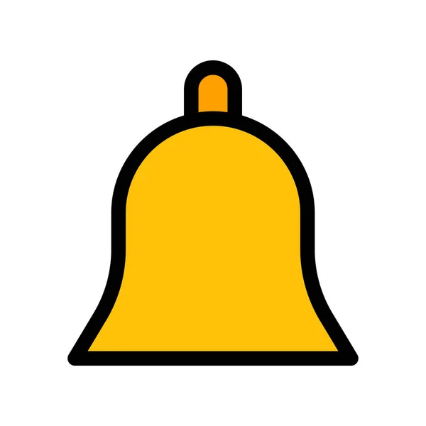 ベルやアラームのシンボルの単純なベクトル図 — ストックベクタ