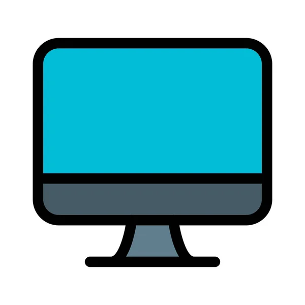 Led Computer Monitor Einfache Vektorillustration — Stockvektor