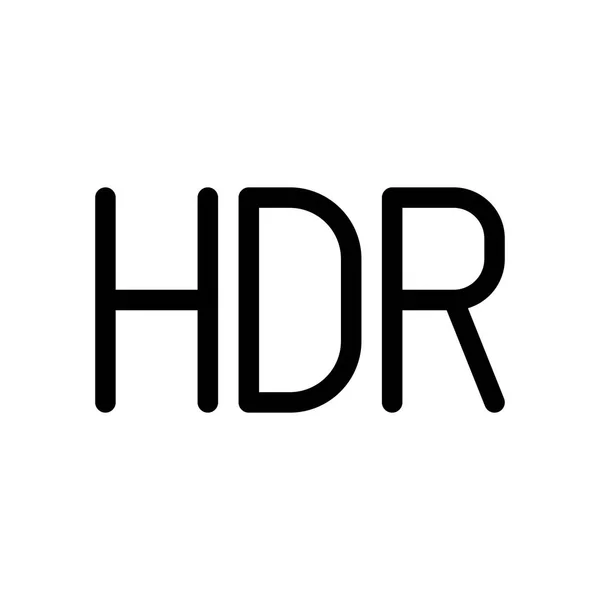 Hdr 機能で シンプルなアイコン — ストックベクタ