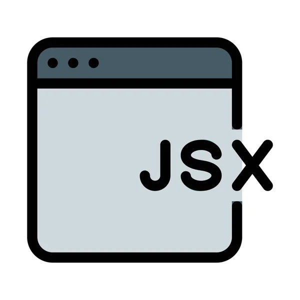 Jsx Script Programozási — Stock Vector