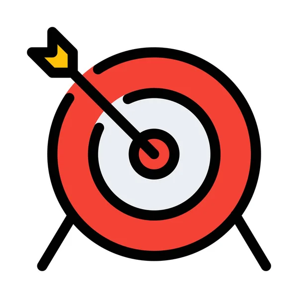 Archery Board Aim Simple Vector Illustration — Stock Vector