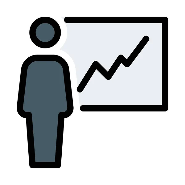 Profit Line Graph Illustrazione Vettoriale — Vettoriale Stock