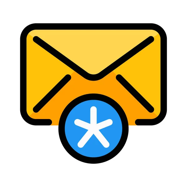 Nový Mail Symbol Vektorové Ilustrace — Stockový vektor