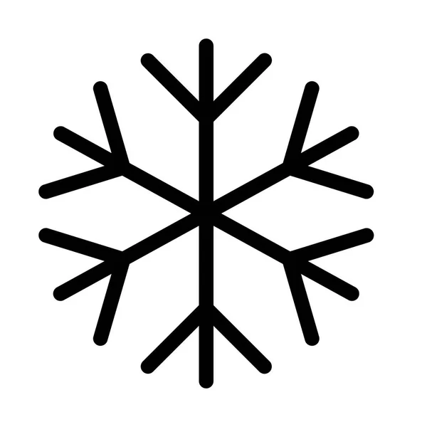 Νιφάδα Χιονιού Τον Καιρό Παγετού Εικονογράφηση Διάνυσμα — Διανυσματικό Αρχείο