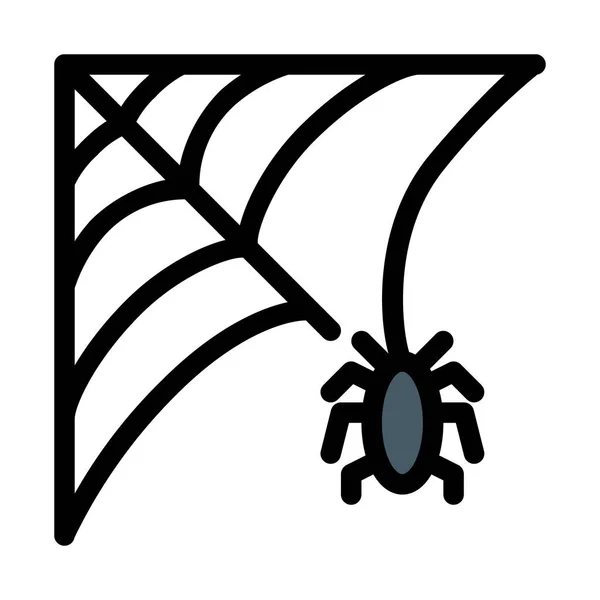 Spider Web Pasti Vektorové Ilustrace — Stockový vektor
