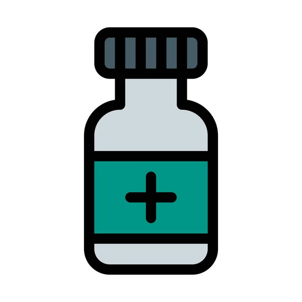 Medicine Bottle Sealed Vector Illustration — Stock Vector