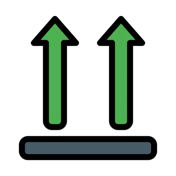 Posición Vertical Pie Vector Ilustración — Archivo Imágenes Vectoriales