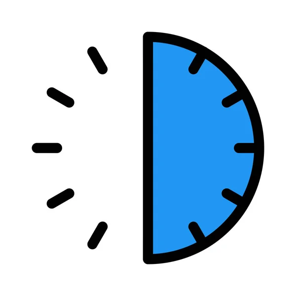 Half Hour Time Simple Icon — Stock Vector