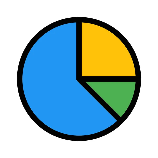 Area Grafico Torta Illustrazione Vettoriale — Vettoriale Stock